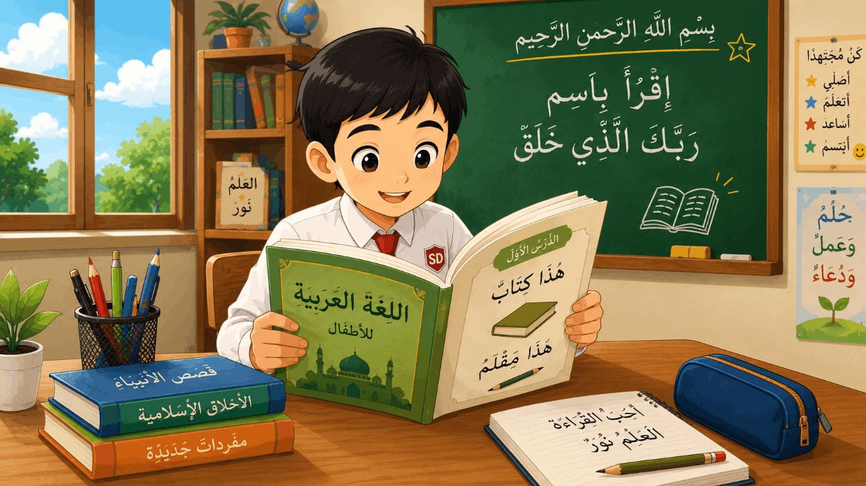 Pelajaran Bahasa Arab Kelas 2 Semester 1 dan Semester 2 Lengkap